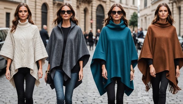 10 ponchos pour femmes alliant élégance et confort absolu